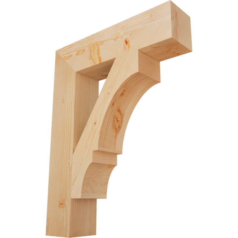 Support à bloc lisse l 5 5 po x P 26 po x H 34 po, sapin Douglas, Sapin de Douglas lisse, L 5 1/2 po x P 26 po x H 34 po
