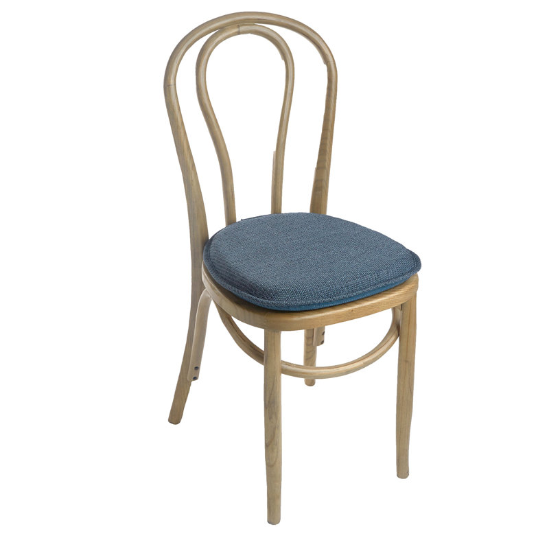 Coussin de chaise antidérapant Mid Century Modern, rembourrage très épais, ensemble de 4, Bleu