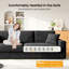 4 Seater Corduroy Sofa-1427602470