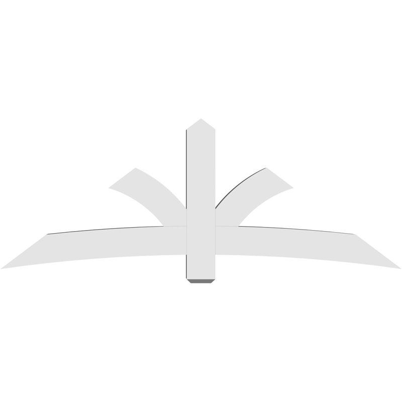 Support pour pignon Davenport, H 31,5 po x l 84 po (pas: 9/12), P 6 po x F 6 po, PVC
