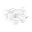 Lido Black Line Breakfast Set, 18 Pieces, Round