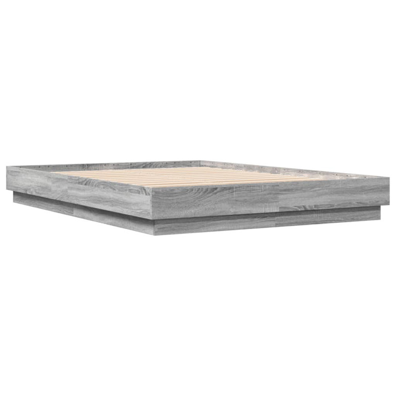 Vidaxl Bed Frame Engineered Wood, Grey Sonoma, European Kingsize (160 x 200cm)