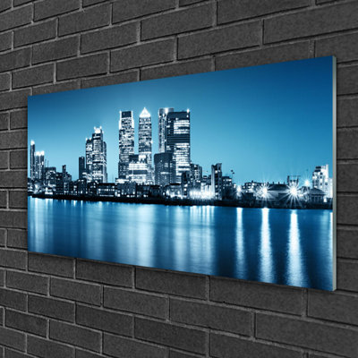 City Houses - Unframed Photograph on Glass