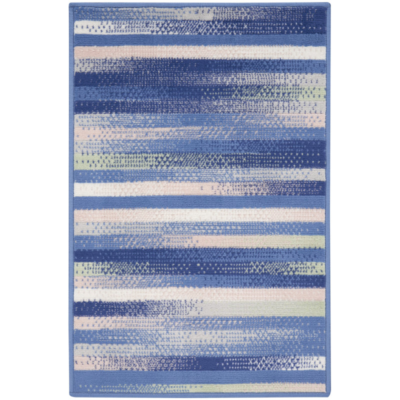 Striped Indoor Rug, Rectangle 2' x 3'