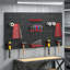 HOMCOM 28 Pcs Wall-Mounted Pegboard with Hooks and Storage Shelves