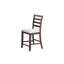 Ensemble de chaises à hauteur de comptoir 2 pièces à hauteur de comptoir avec dossier rembourré et pieds courbés