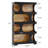 71" Tall Bookcase, 4-Tier S-Shaped Bookshelf-574220940