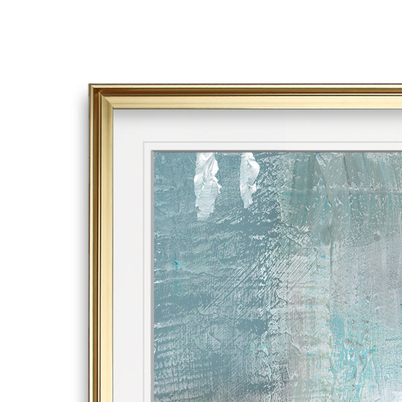 «Bay View» - reproduction d'art, H 23 po x l 23 po x p 1,5 po, Cadre doré