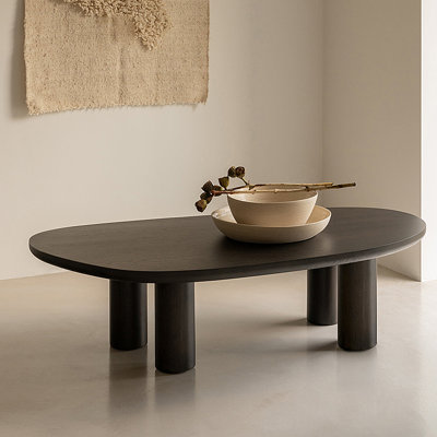 Wabi-sabi style solid wood simple coffee table