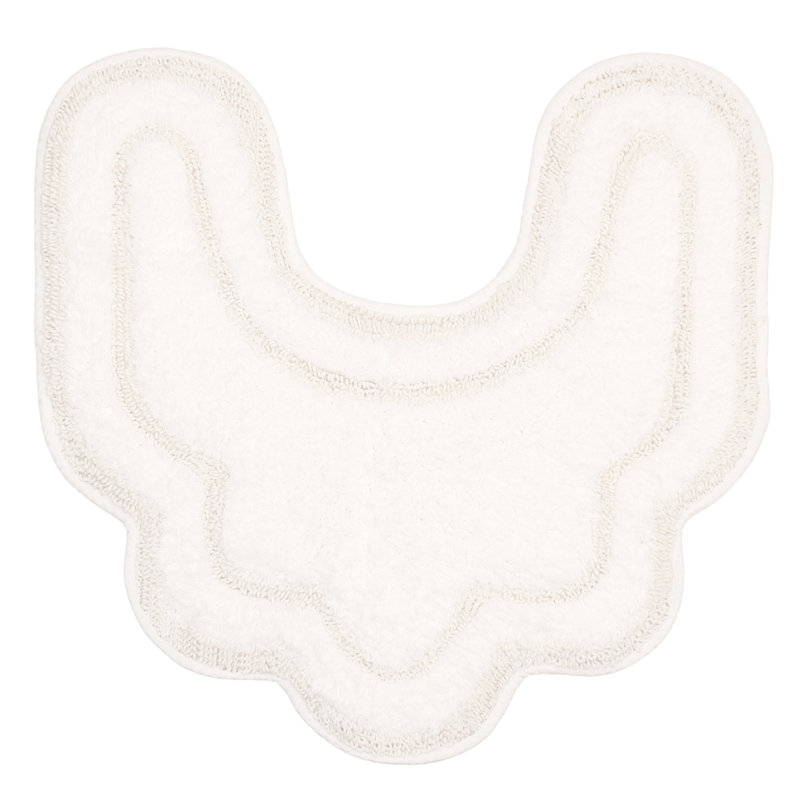 Tapis pour salle de bain Dobrinka, Blanc, 20 po x 20 po (contour)