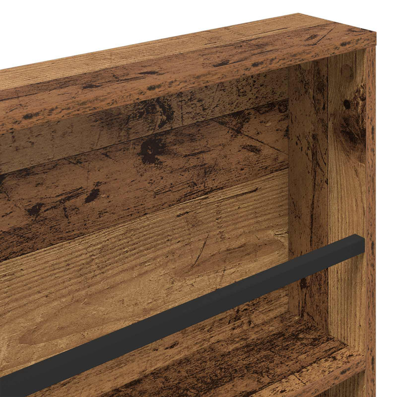 Wood Magazine Rack, Dark Brown