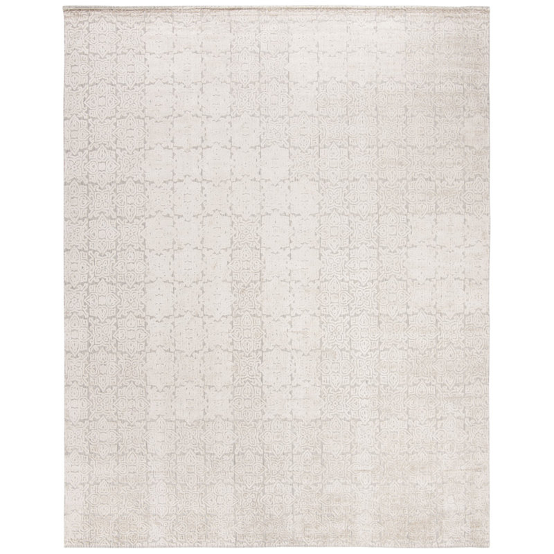 Mir641 Area Rug In Silver, Rectangle 6' x 9'