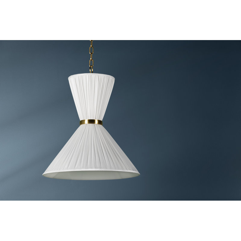 Enid 2 Light Pendant, 25.75" H x 22" W x 22" D
