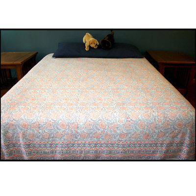 Cotton Floral Coverlet