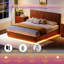 Platform Bed Frame With LED Lights-464317376-464317389