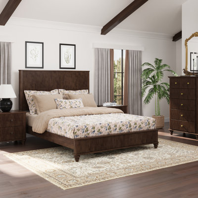 Dakota Platform Bed with Tall Headboard