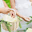 Paniers de fille de fleur avec poignée de perle et nœud - élégant mariage, cadeau de Noël et panier d'Halloween pour les filles, décoration en rotin tissé à la main