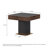 Vintage Solid Wood Multi-functional Fully Automatic Mahjong & Dining Table for Chinese Rules