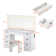 Ailiedh Dressing Table with Mirror, 7 Drawers Makeup Vanity Table Set