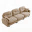 Canapé modulaire en chenille 3 places avec 2 coussins-116784251