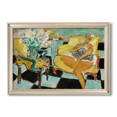 Femme assise avec une fleur, 1942 - Henri Matisse - Toile encadrée sur mesure