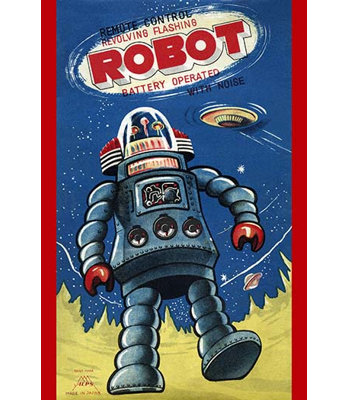 " Remote Control Revolving Flashing Robot "