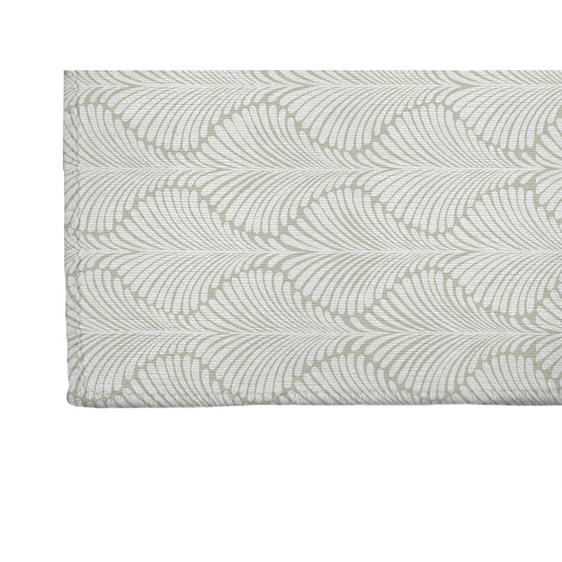 Tapis de cuisine antidérapant Elegant Palms, Vert clair, Rectangulaire 2 pi x 3 pi
