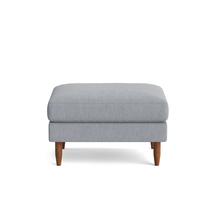 Skinny Fat Ottoman, Performance Weave - Zinc