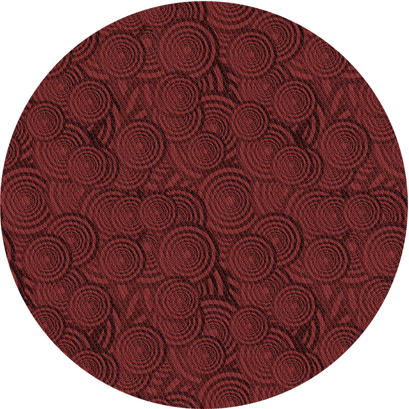 Performance Wool Abstract Indoor Rug, Round 5'