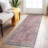 Distressed Vintage Bordered Machine Washable Area Rug-1643066286