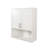Double Door Bathroom Vanity Mirror Cabinet, Built-In Tissue Slot Multifunctional Storage Cabinet