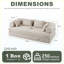 Canapé-lit convertible en chenille avec coussins décoratifs Chenille-456744091
