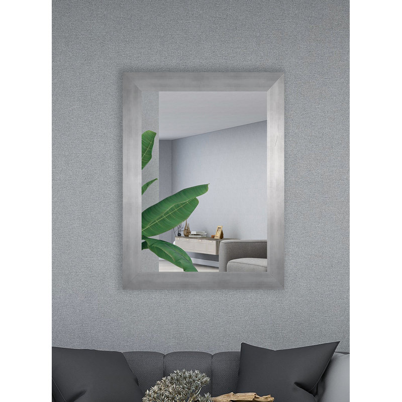 Miroir décoratif, 33 po x 64 po, Argenté mat