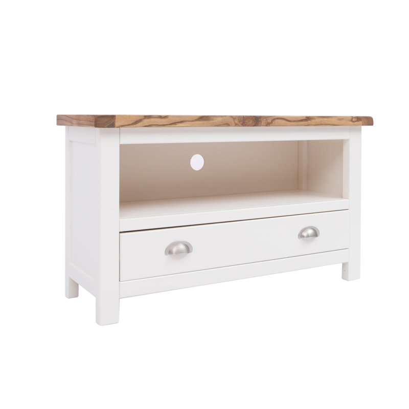 Vega TV Stand for TVs up to 48", White/Brown