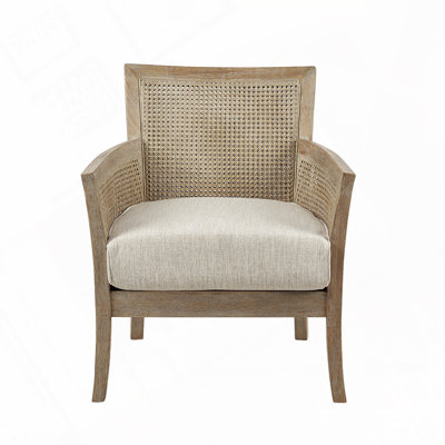 Wood Frame Accent Arm Chair