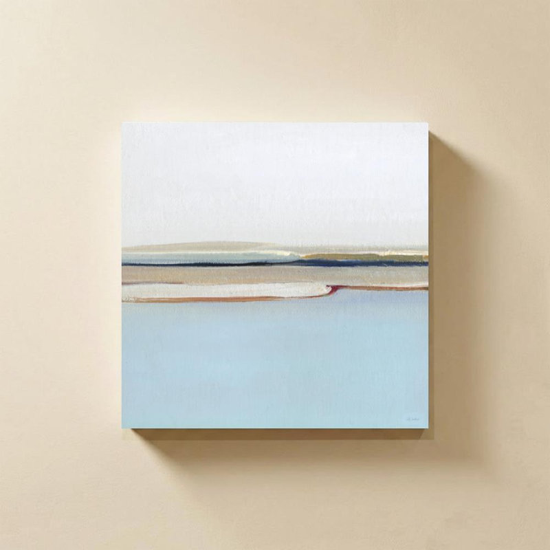 «Geometric Inlet I» par Sally Swatland - Impression sur toile, H 30 po x l 30 po, Toile tendue, Ne s’applique pas
