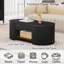 Table basse Mid-Century ovale avec tiroir Guinna-2136907877