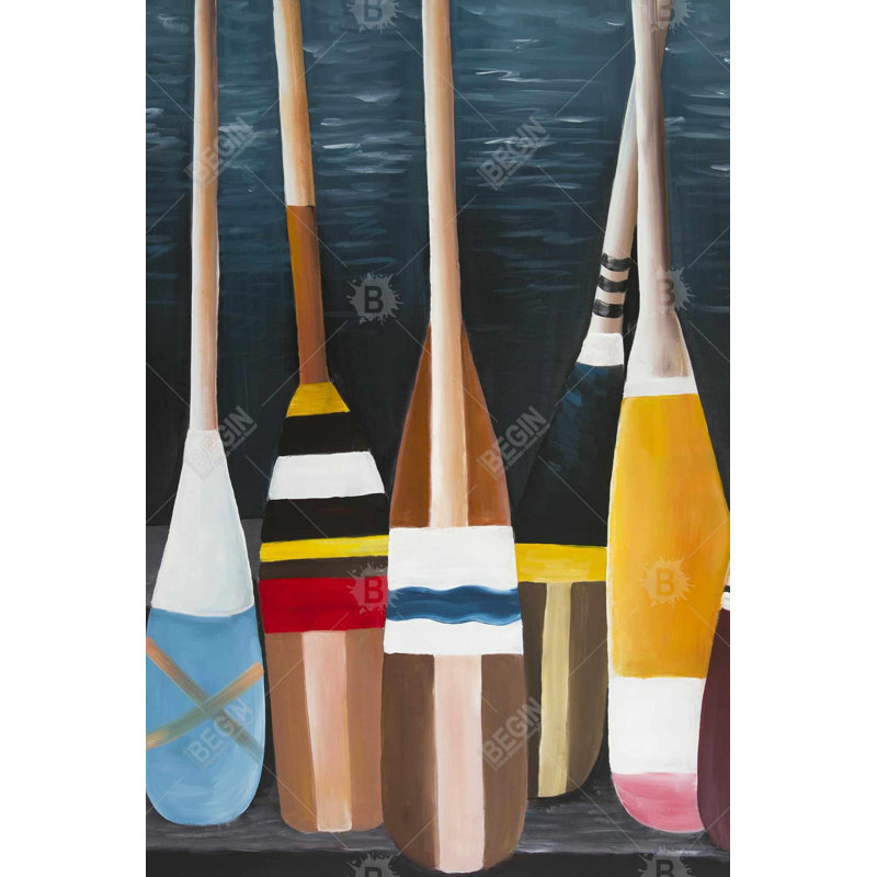 «Colorful Paddles» sur toile