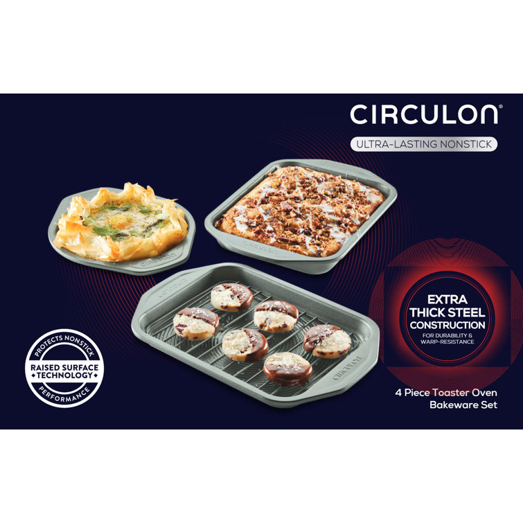 4-Piece Nonstick Toaster Oven Set – Circulon
