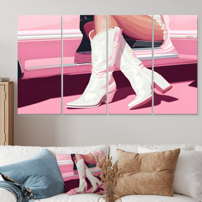 «Brown Cowboy Hat - Cowgirls», ensemble d'art sur toile
