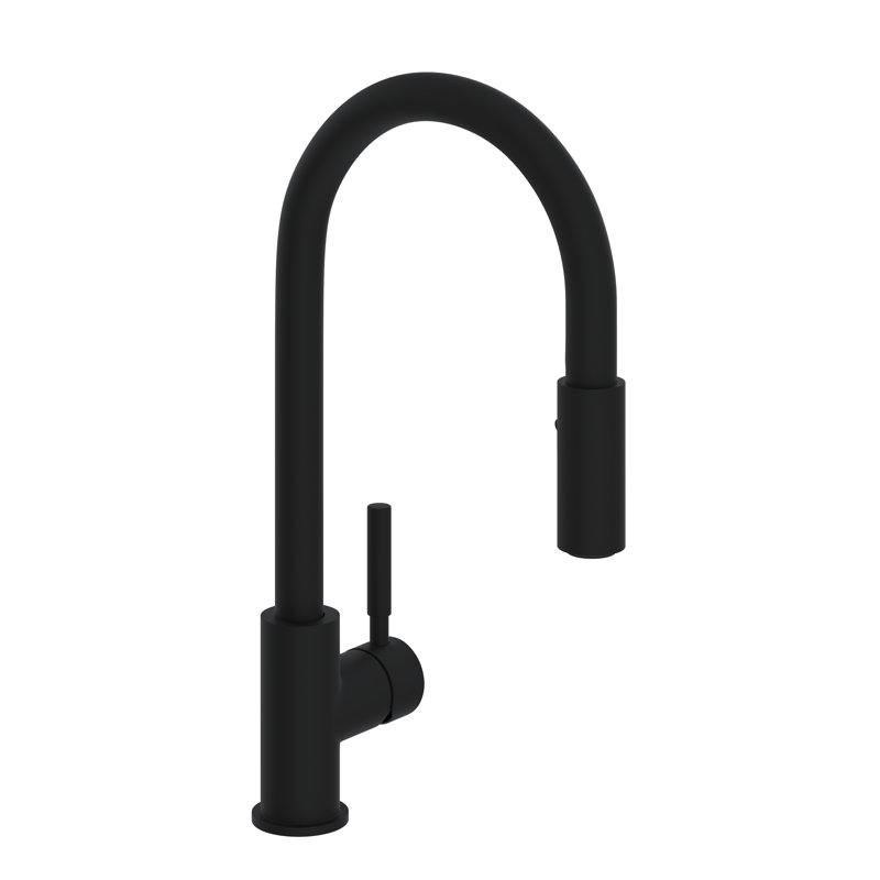 Lux Pull-Down Kitchen Faucet, Matte Black