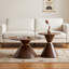 Ensemble de 2 tables basses rondes tendance