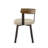 Drees Dining Chair with wooden backrest and arms-424926445