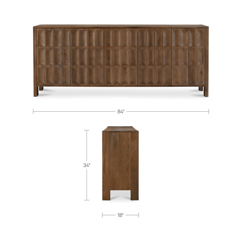 Roland Sideboard Natural, Brown