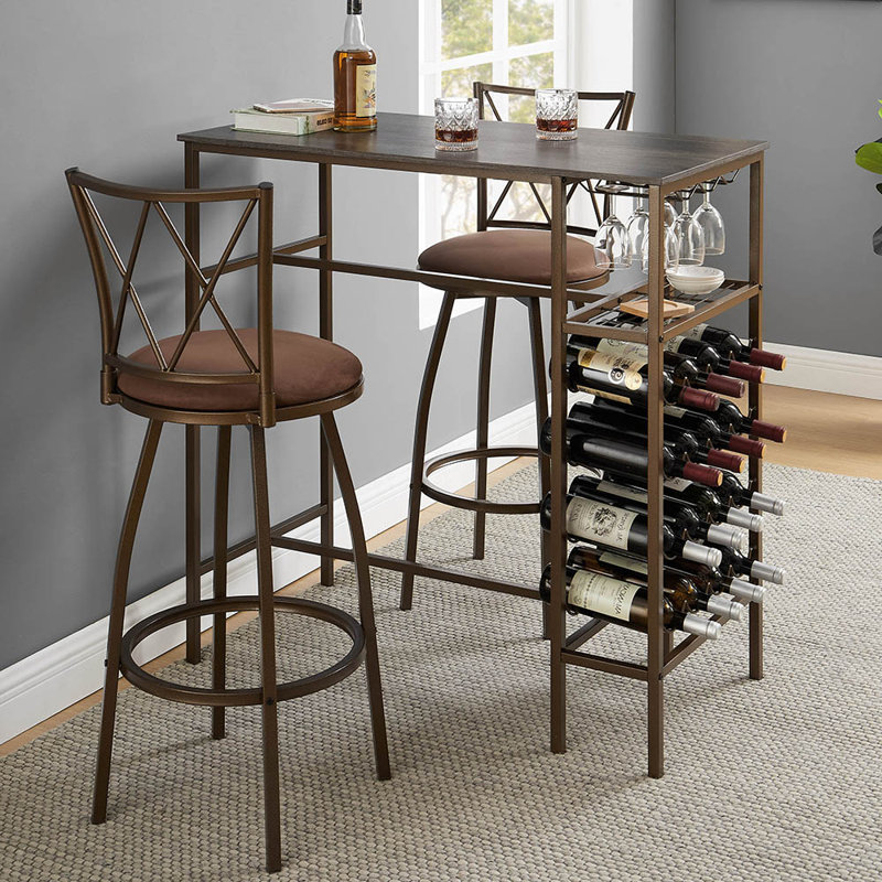 Karuna 2 - Person Double Pedestal Dining Set