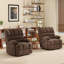 Fauteuil inclinable et berçant inclinable pivotant de H 40,94 po Heald-1365978088
