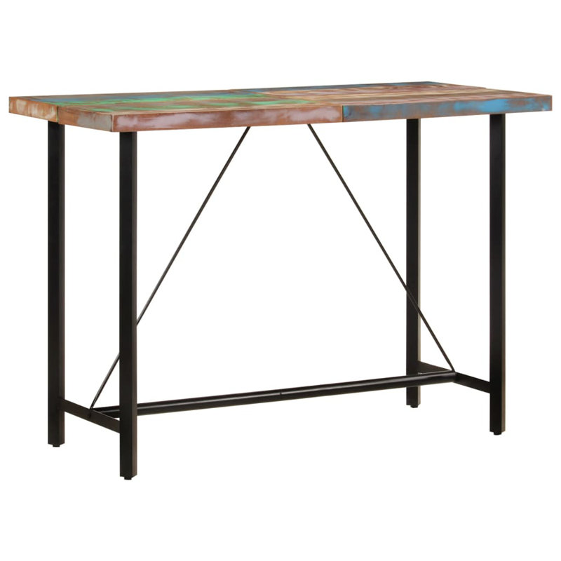 vidaXL Bar Table Pub Table Bistro Table for Dining Room Solid Reclaimed Wood