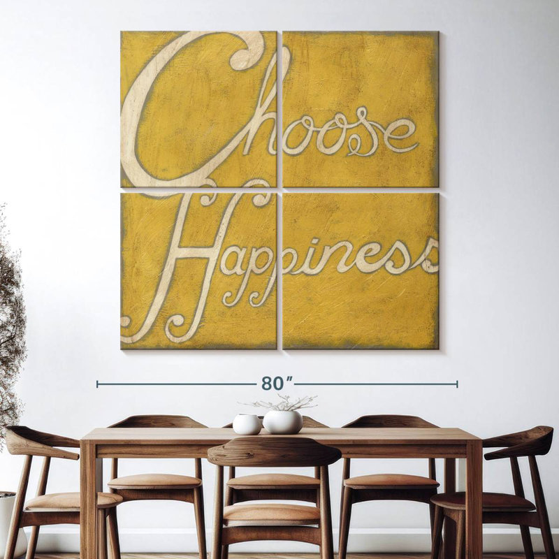 Tergel Choisissez le bonheur, H 74 po x l 74 po