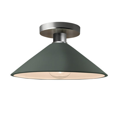 Single Light Ceramic Semi Flush Mount