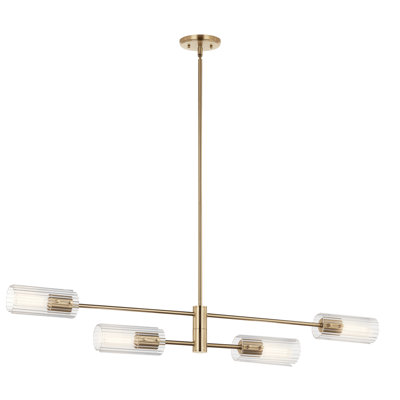 47.50" 4-Light Linear Chandelier